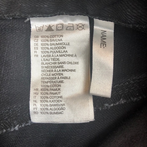 H&M Black Kids Jeans Pants Denim ((size EUR 140)) - Picture 7 of 8